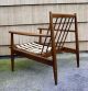 Antq Danish Modern Mid Century Baumritter Solid Walnut Lounge Chair Exclnt Cond Post-1950 photo 5