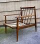 Antq Danish Modern Mid Century Baumritter Solid Walnut Lounge Chair Exclnt Cond Post-1950 photo 6