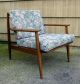 Antq Danish Modern Mid Century Baumritter Solid Walnut Lounge Chair Exclnt Cond Post-1950 photo 8