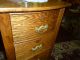 Antique Oak Dresser Highboy Lingerie W/ Brass Hardware Bureau Made In Usa 1900-1950 photo 3