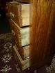 Antique Oak Dresser Highboy Lingerie W/ Brass Hardware Bureau Made In Usa 1900-1950 photo 5