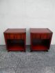 Pair Of Mid - Century Deco End Tables / Night Tables By John Cameron 2554 Post-1950 photo 3
