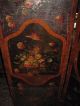 Antique 20 ' S Floor Screen/room Divider Hand Painted Flowers Other photo 4