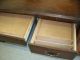 Antique Solid Wood Executive Office Desk Double Pedestal Kneehole In Arkansas Post-1950 photo 3