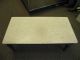 Marble Top Antique Coffee Table Vintage White Marble Post-1950 photo 5