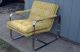 Mid Century Modern Milo Baughman Style Chair Chrome Vintage Design Eames Post-1950 photo 1