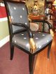 Set Of 4 Classic Regency Style Dolphin Arm Chairs Post-1950 photo 4