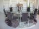 Huge Lucite And Glass Dining Table W/ 8 Chairs Mid Century Modern Milo Baughman Post-1950 photo 9