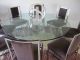 Huge Lucite And Glass Dining Table W/ 8 Chairs Mid Century Modern Milo Baughman Post-1950 photo 1