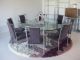 Huge Lucite And Glass Dining Table W/ 8 Chairs Mid Century Modern Milo Baughman Post-1950 photo 4