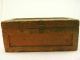 Vintage Antique Trunk Small Wooden Box Old Folk Art Early Crate Unknown photo 1