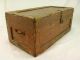Vintage Antique Trunk Small Wooden Box Old Folk Art Early Crate Unknown photo 2