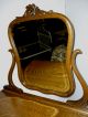 Antique Oak Dresser Bureau W/ Shaped Beveled Mirror Quartersawn Oak Refinished 1900-1950 photo 1