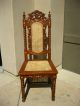Set Of 5 Jacobean Style Chairs Ornate With Marquetry Inlay,  Cane Back & Seat Post-1950 photo 10