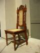 Set Of 5 Jacobean Style Chairs Ornate With Marquetry Inlay,  Cane Back & Seat Post-1950 photo 11