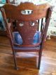 Antique Side Chair With Leather Seat And Arms 1800-1899 photo 4