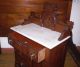 Antique Walnut & Burled Elm Bedroom Set Marble Top Finish Circa 1880s 1800-1899 photo 10