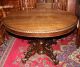 Exquisite Antique Henry Ii Hunt Scene Dining Table.  Made From Solid Oak. 1800-1899 photo 1