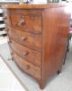 Antique Mahogany Bow Front Chest Of Drawers (english) Circa 1820 1800-1899 photo 1