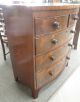 Antique Mahogany Bow Front Chest Of Drawers (english) Circa 1820 1800-1899 photo 2