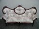 1940 ' S Victorian Mahogany Tufted Carved Couch / Sofa 2675 1900-1950 photo 2