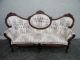 1940 ' S Victorian Mahogany Tufted Carved Couch / Sofa 2675 1900-1950 photo 4