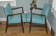 Pair Mid Century Modern Jens Risom For Knoll Lounge Arm Chair Vintage Eames Post-1950 photo 6