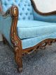 French Carved Tufted Living Room Side Chair 2548 1900-1950 photo 8