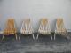 Set Of Four Mid Century Wooden Folding Chairs 2246 Post-1950 photo 2