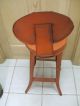 Vintage Metal Kitchen Chair ^^ Red Paint Unknown photo 1
