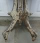 True Antique Shabby Chic Solid Walnut Eastlake Stand Old White Paint Great Look Primitives photo 9