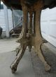 True Antique Shabby Chic Solid Walnut Eastlake Stand Old White Paint Great Look Primitives photo 2