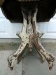 True Antique Shabby Chic Solid Walnut Eastlake Stand Old White Paint Great Look Primitives photo 3