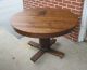 Mission Oak Arts And Crafts Period Oak Round Table 42 Inch Diameter 1800-1899 photo 1