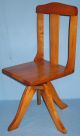 Vintage Childs Swivel Desk Chair Circa 1900 - 1940 1900-1950 photo 1