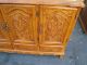 49772 Carved French Marble Top Server Sideboard Buffett Post-1950 photo 3