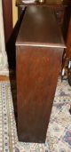 Wonderful English Antique Leaded Glass Bookcase / Cabinet.  Made From Dark Oak. 1900-1950 photo 3