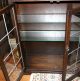 Wonderful English Antique Leaded Glass Bookcase / Cabinet.  Made From Dark Oak. 1900-1950 photo 4