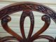 50961 Pair Of Carved Mahogany French Carved Fleur Back Dining Side Chairs Post-1950 photo 10