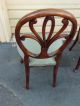 50961 Pair Of Carved Mahogany French Carved Fleur Back Dining Side Chairs Post-1950 photo 7