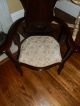 Fabulous Hand Carved Antique Victorian High Back Arm Chair 1800-1899 photo 3
