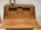 Antique 1700 New England Colonial Rare Chippendale Cherry Wood Slant Front Desk Pre-1800 photo 3