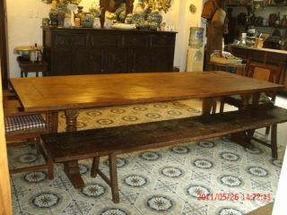 Philippine Colonial Antique Wood Dining Table photo