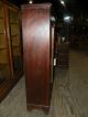 Antique 2 Door Bookcase Cabinet With Wavy Glass Unknown photo 3