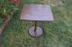 Vtgt Round End Side Lamp Nightstand Eames Formica Foux Wood Grain Tulip Table Post-1950 photo 2