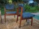 4 Modern Mid Century Teak Walnut Chairs Set 2 Arm 2 Single 9 Available Post-1950 photo 4