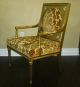 Gorgeous Pair Of Louis Xvi Style French Provincial Arm Chairs Gold Gilt 1900-1950 photo 3