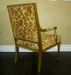 Gorgeous Pair Of Louis Xvi Style French Provincial Arm Chairs Gold Gilt 1900-1950 photo 4