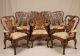 Fine Set Of Ten Newport Historic Antique Chippendale Dining Chairs By Ej Victor Post-1950 photo 1
