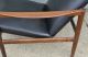Mid - Century Modern Danish Rosewood And Leather Lounge Chair Black Vintage Eames Post-1950 photo 6
